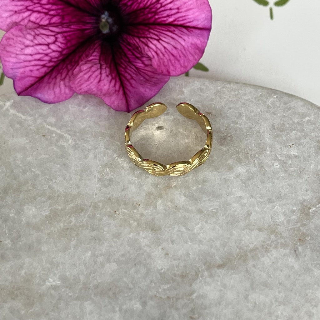 Ring Gea - zilver & goud