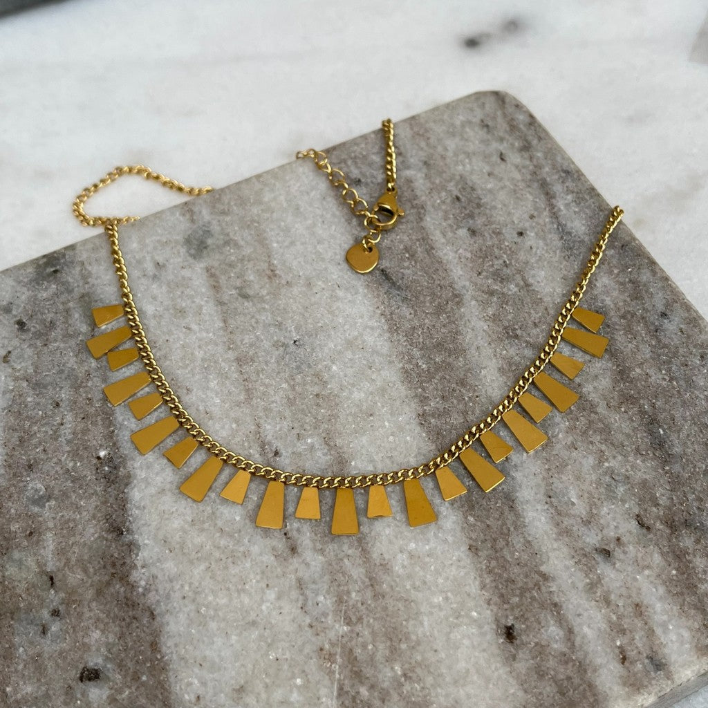 Ketting July - zilver & goud