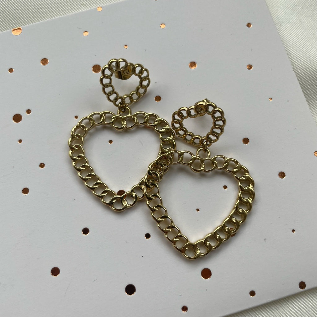 Oorbel Imme - goud & zilver
