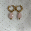 Oorbel Manou - goud (zwart) & goud (roze) & zilver