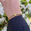 Armband Fem - zilver & goud