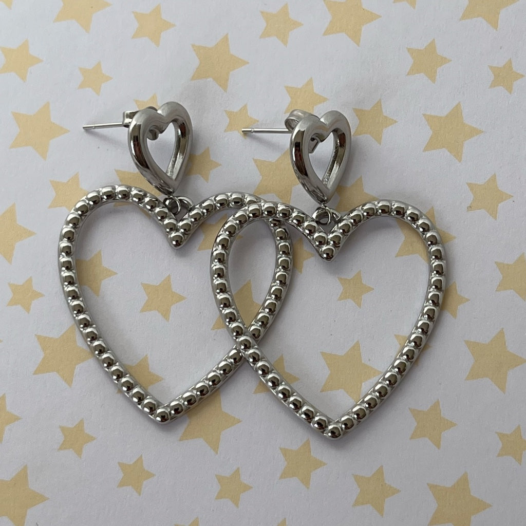 Oorbel Nina - zilver & goud