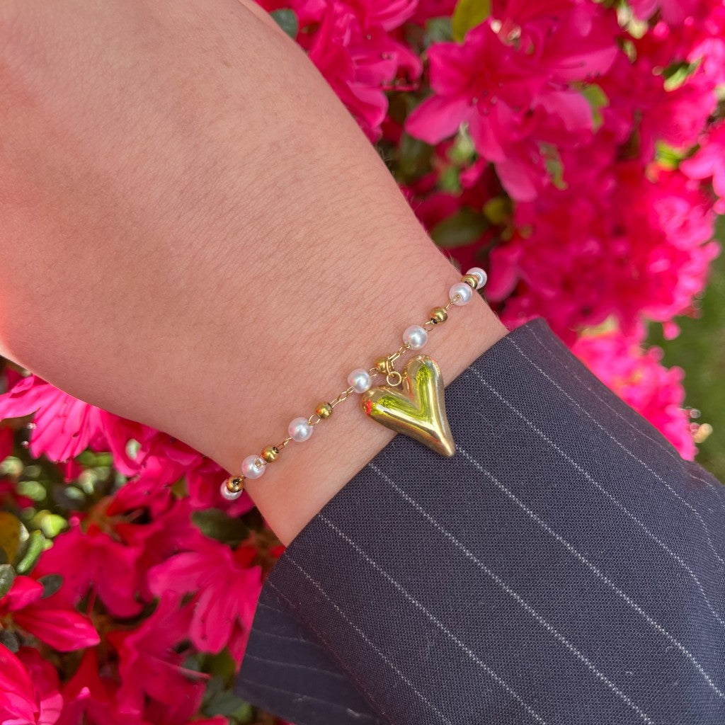 Armband Loua - zilver & goud