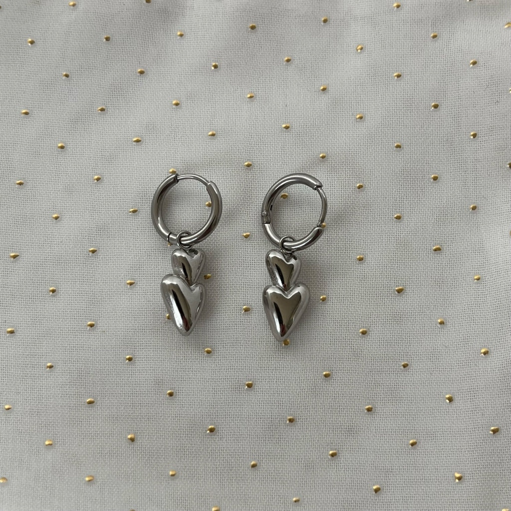 Oorbel Eloise - zilver & goud