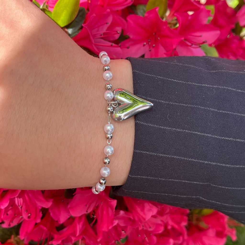 Armband Loua - zilver & goud