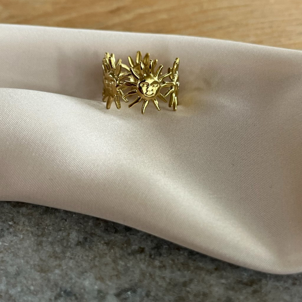 Ring Sunny - zilver & goud