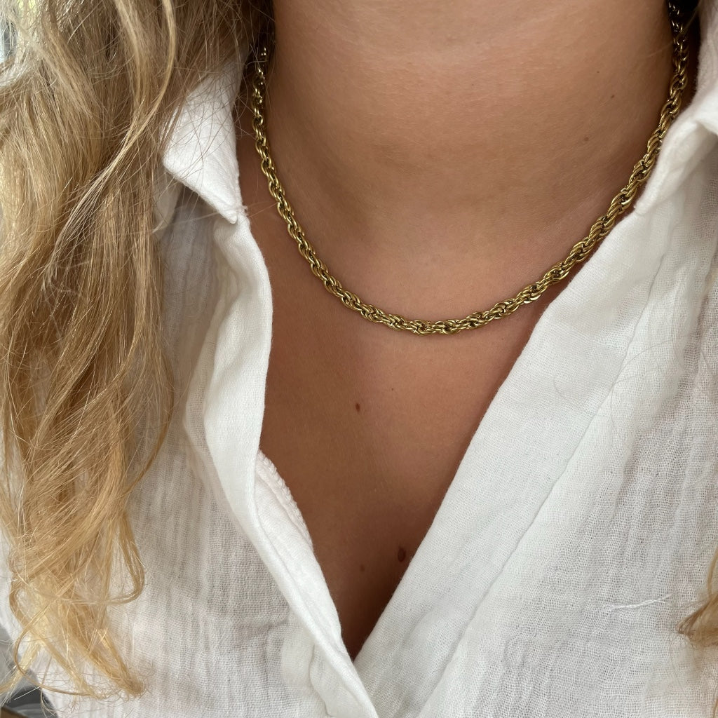 Ketting Inge - goud & zilver