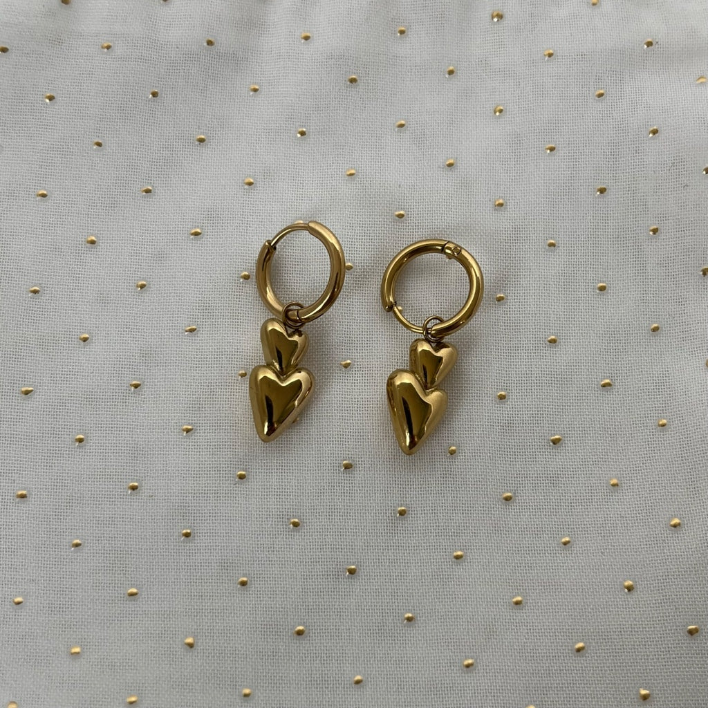 Oorbel Eloise - zilver & goud