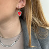 Oorbel Brigit - zilver & goud (rood) & goud (roze)
