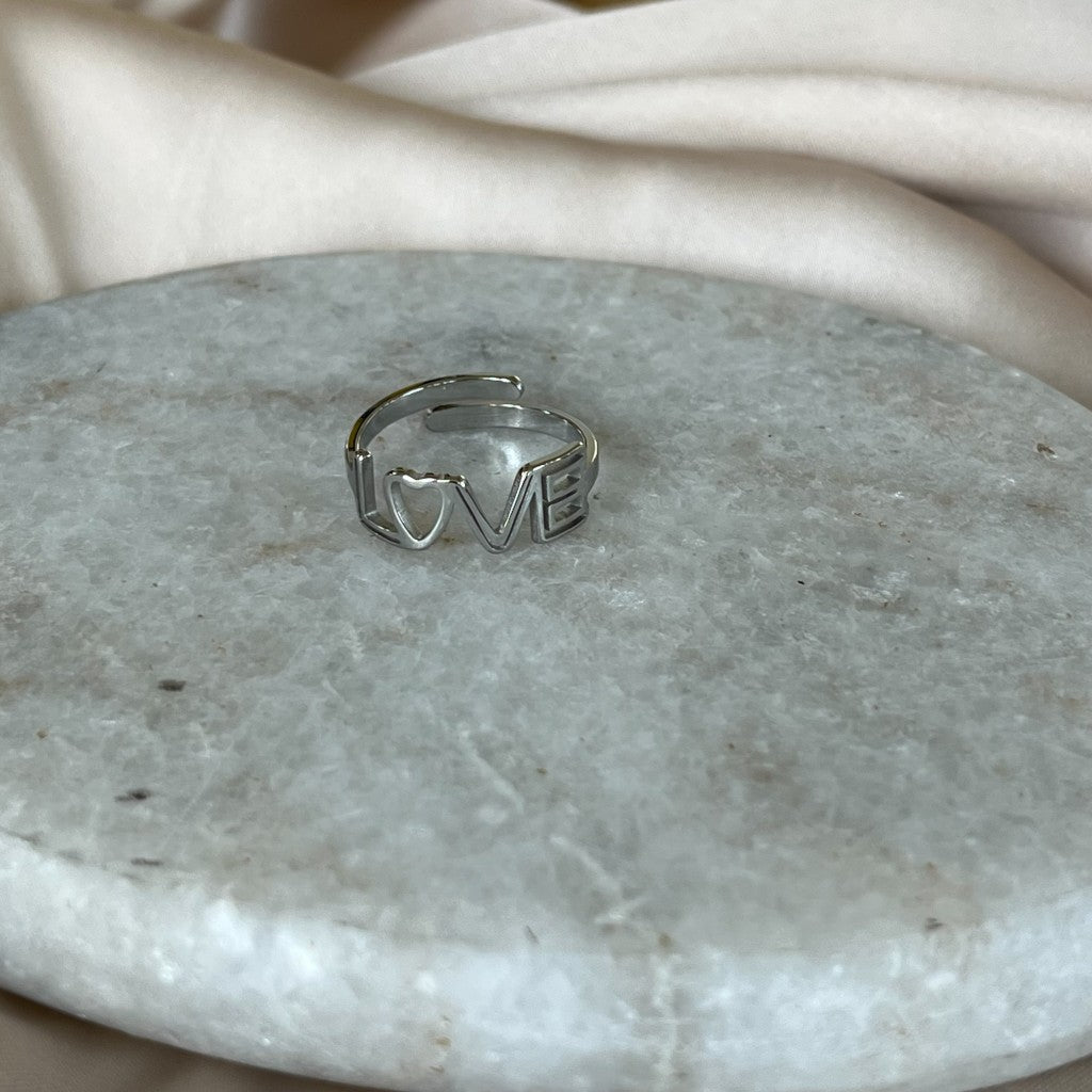 Ring Aisha - zilver & goud