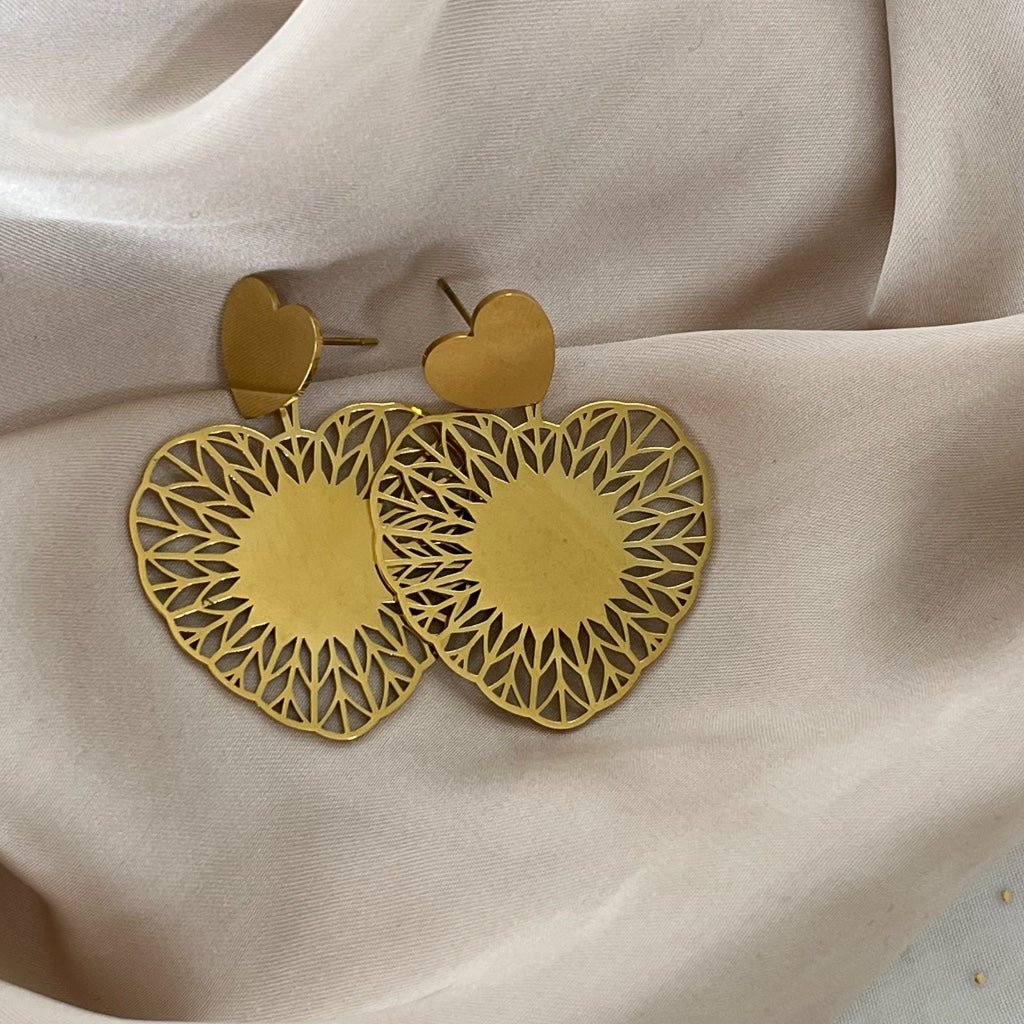 Oorbel Hope - goud & zilver