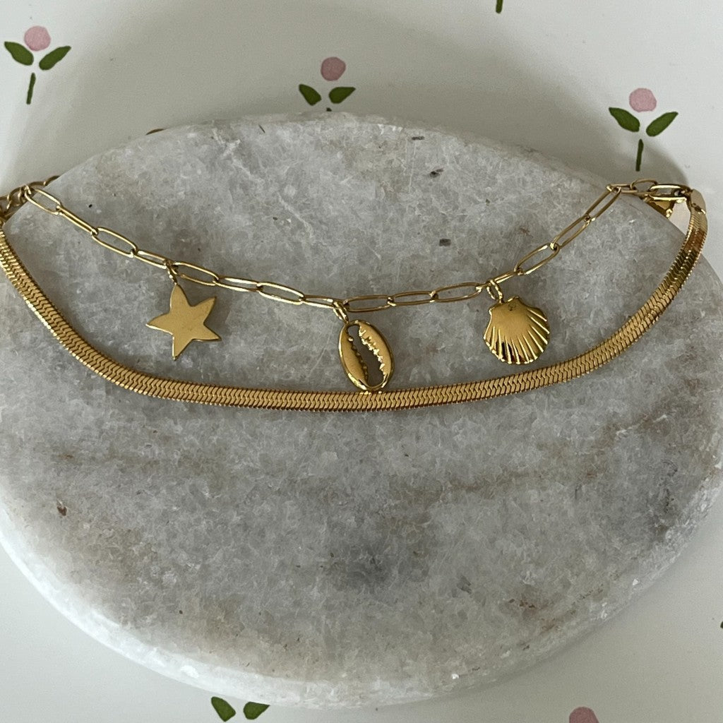 Armband Dian - goud & zilver