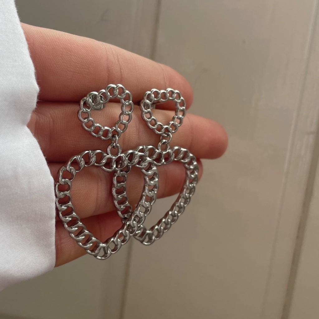 Oorbel Imme - goud & zilver
