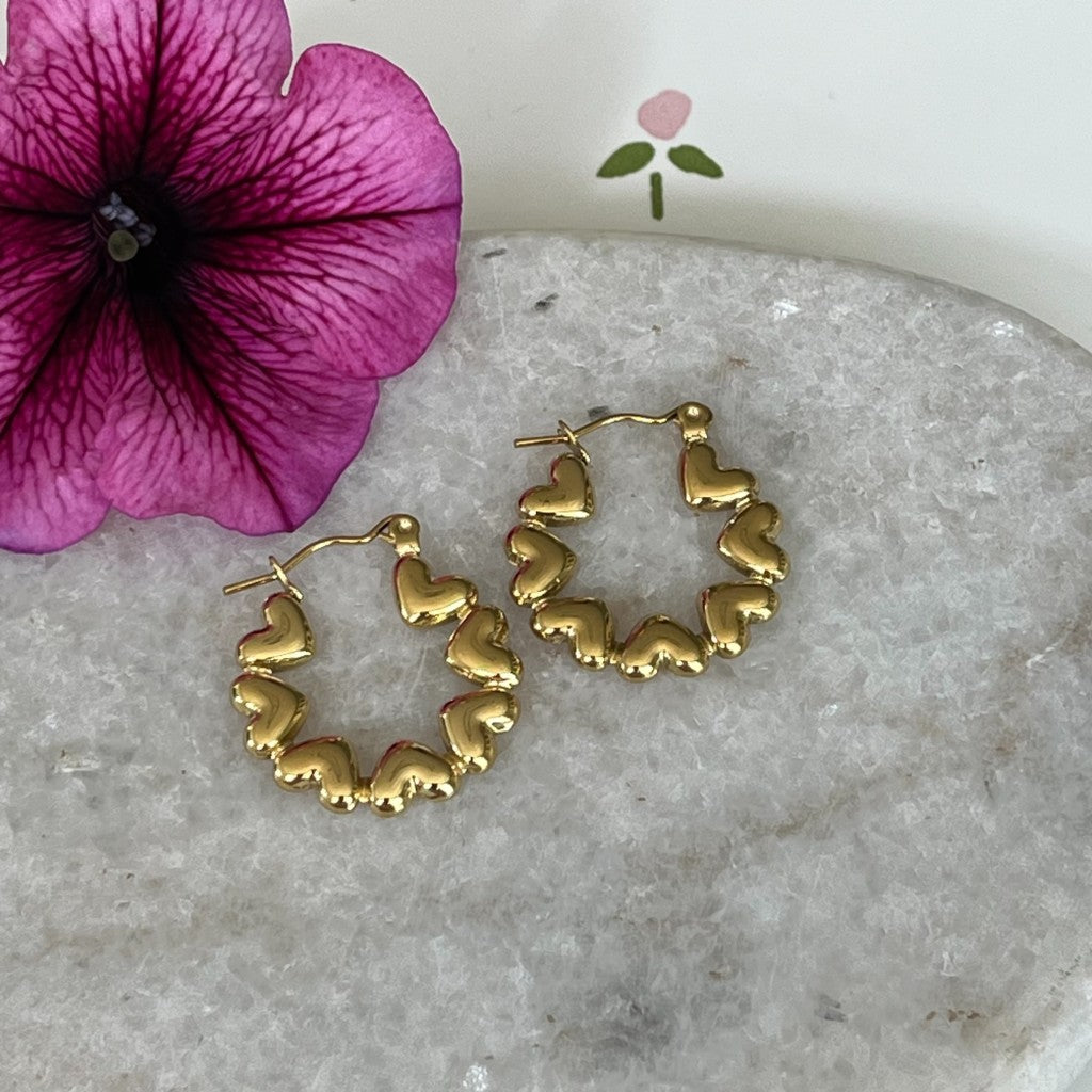 Oorbel Mindy - goud & zilver