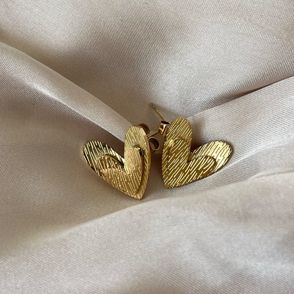 Oorbel Iris - goud & zilver