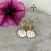 Oorbel Liss goud - roze & wit
