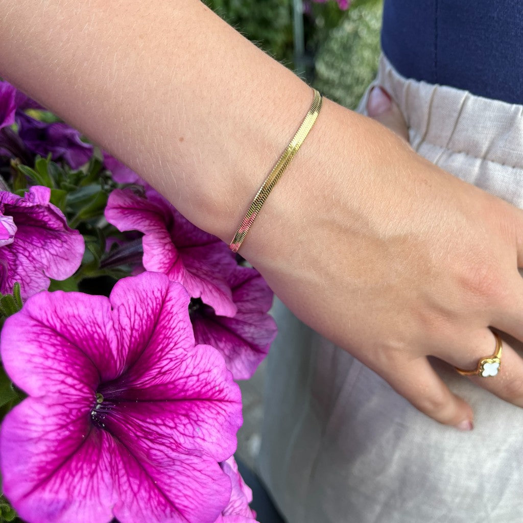 Armband Gerrie - zilver & goud