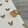 Ring Isabella goud - rood & roze & groen