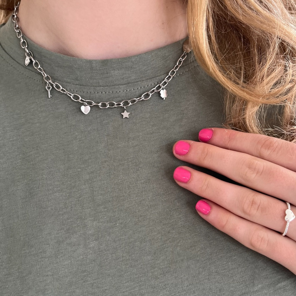 Ketting Abby - zilver