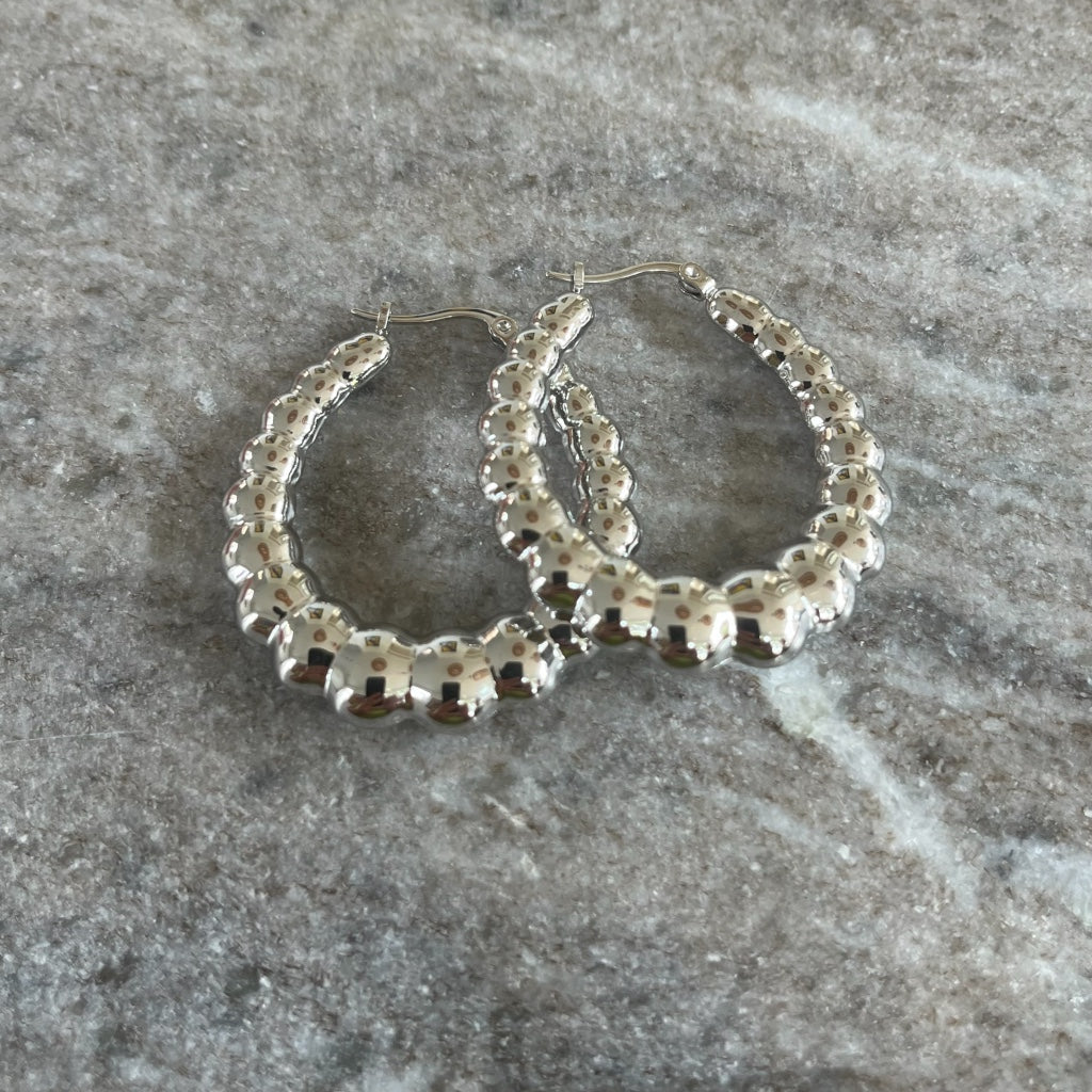 Oorbel Nena - zilver