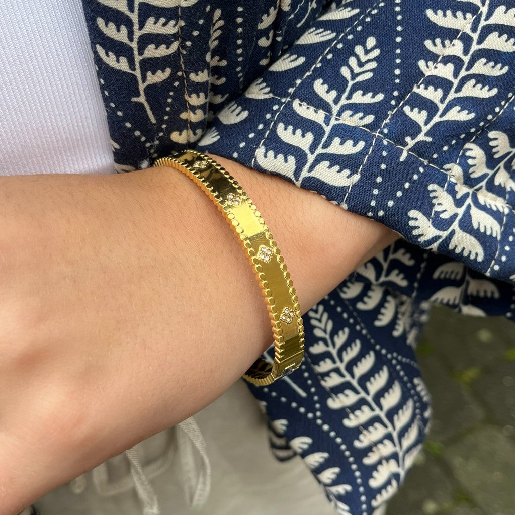 Armband Roza - zilver & goud