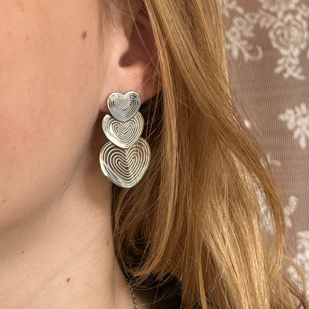 Oorbel Aafje - zilver