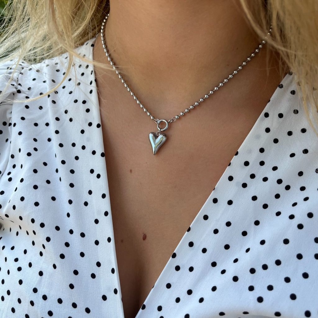 Ketting Madelief - zilver & goud