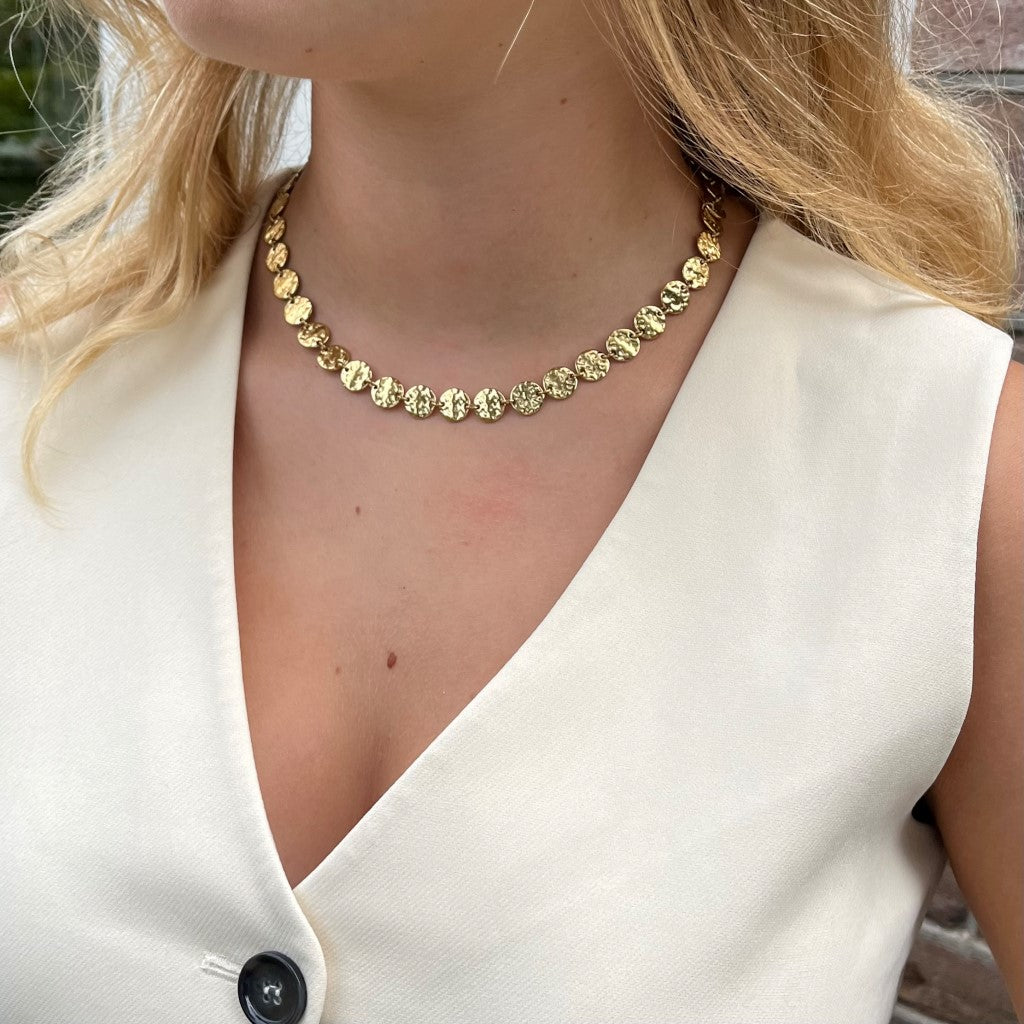 Ketting Gaby - goud & zilver