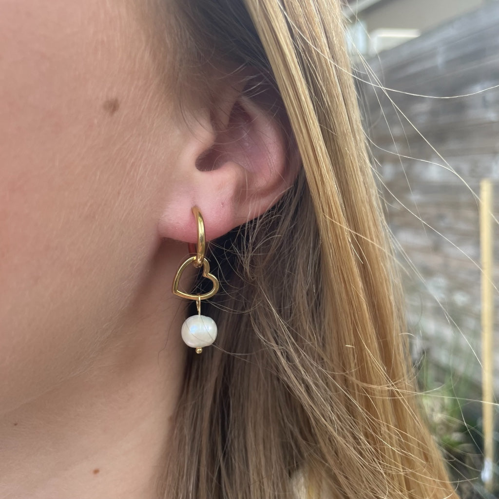 Oorbel Margot - goud & zilver