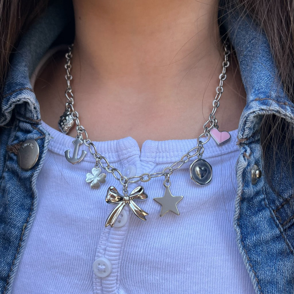 Kids ketting Rosalien - zilver