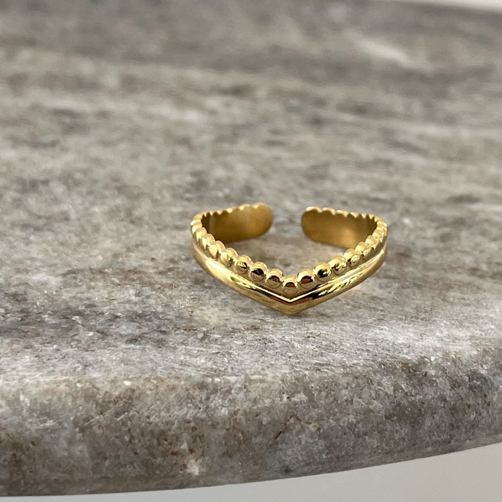 Ring Rosa - zilver & goud