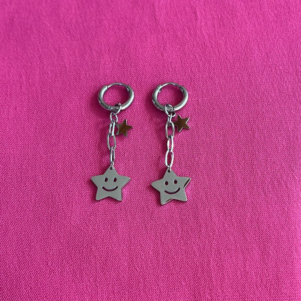 Kids oorbellen Elsbeth - goud & zilver