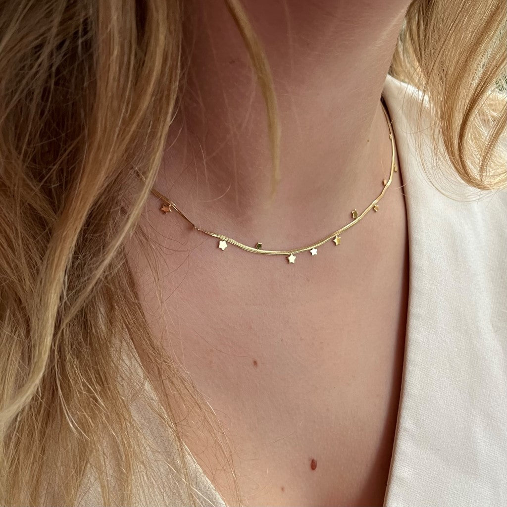 Ketting Eva - zilver & goud
