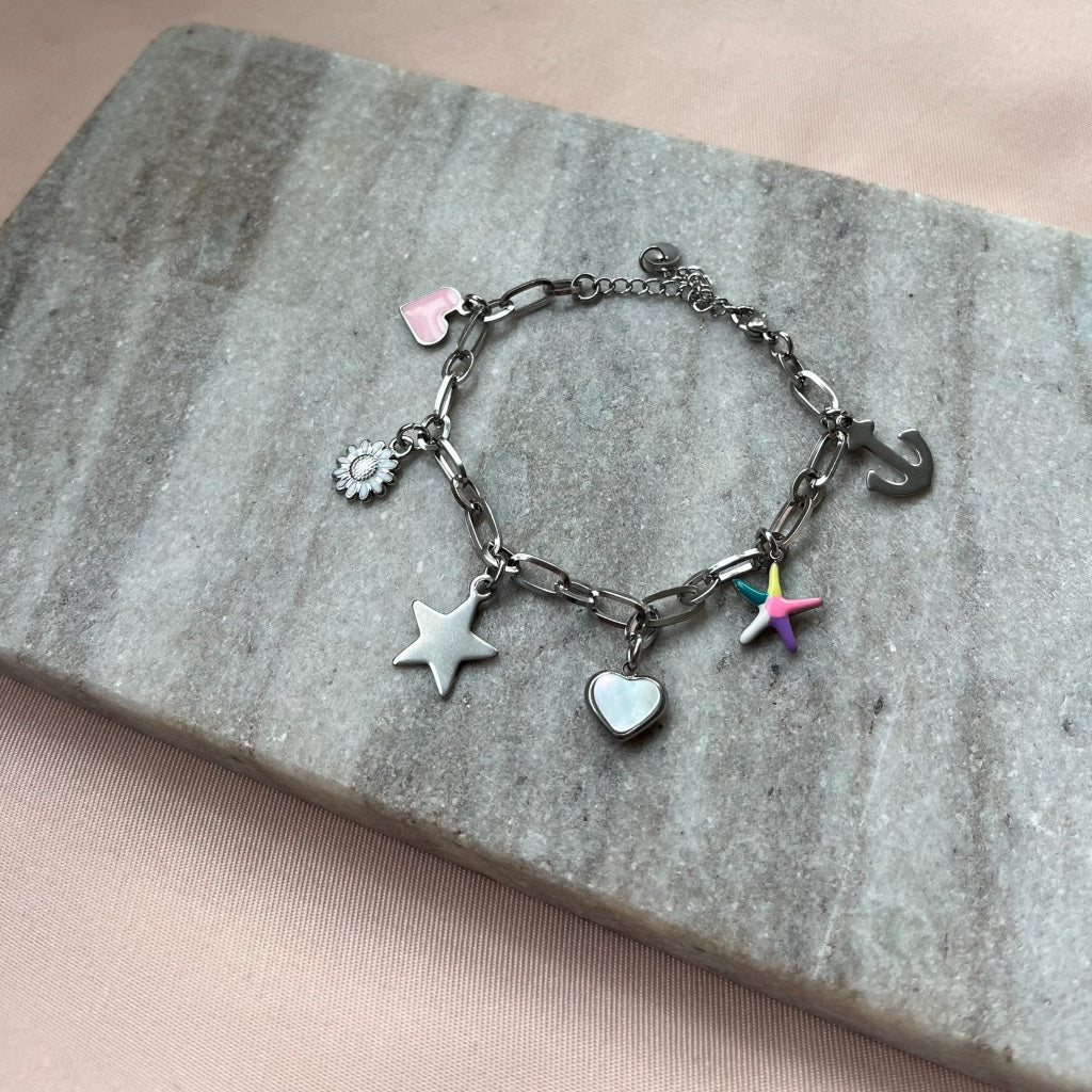 Armband Fleur - zilver