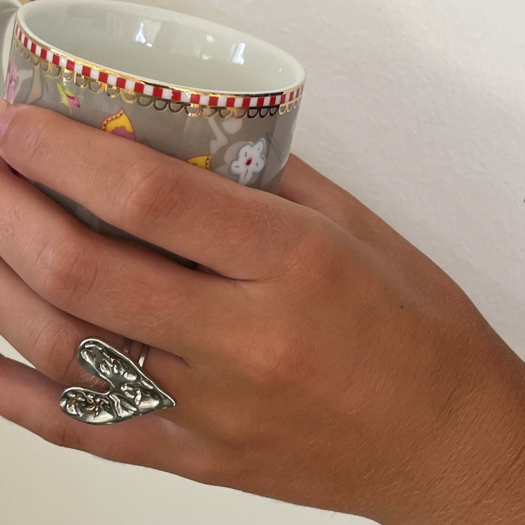 Ring Robyne - zilver & goud