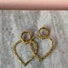 Oorbel Ivy- zilver & goud