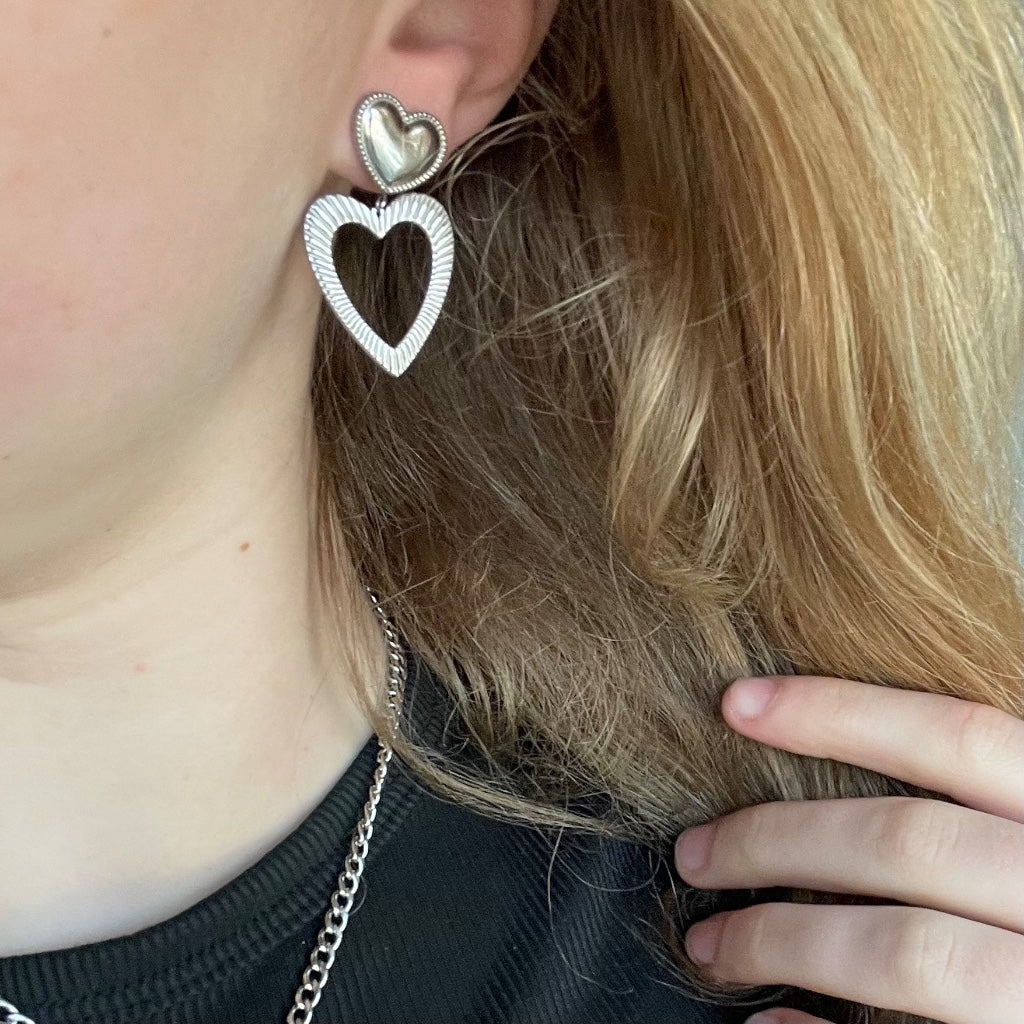 Oorbel Ifke - zilver