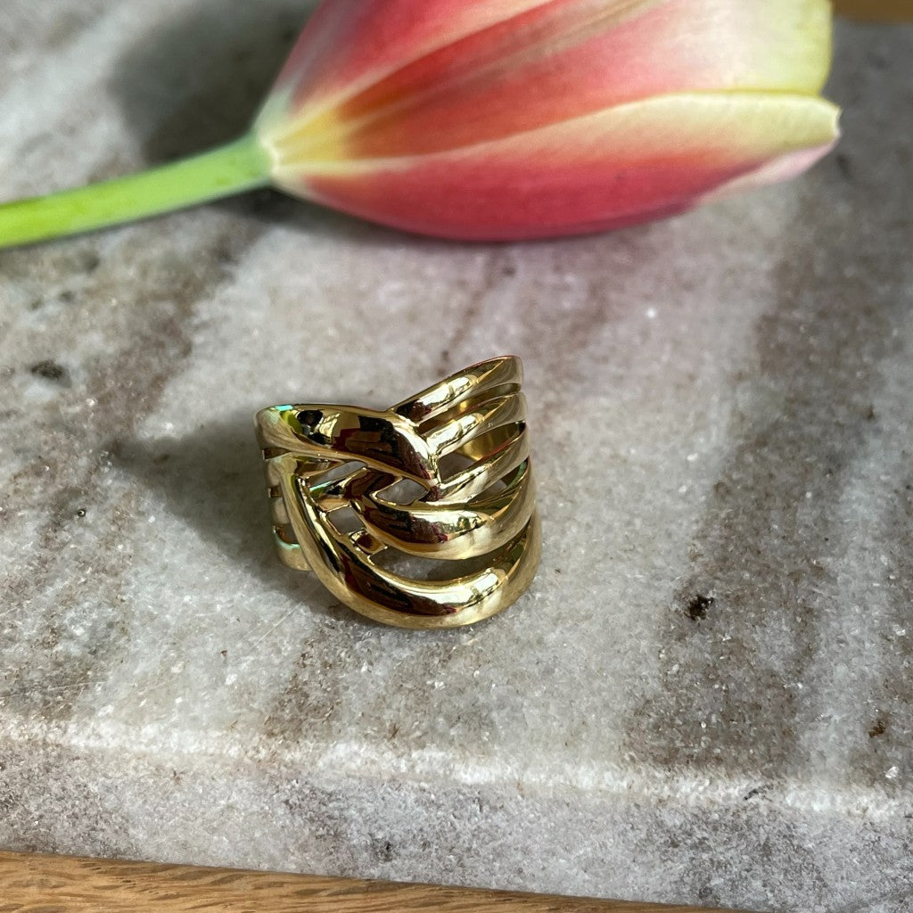 Ring Hetty - goud & zilver