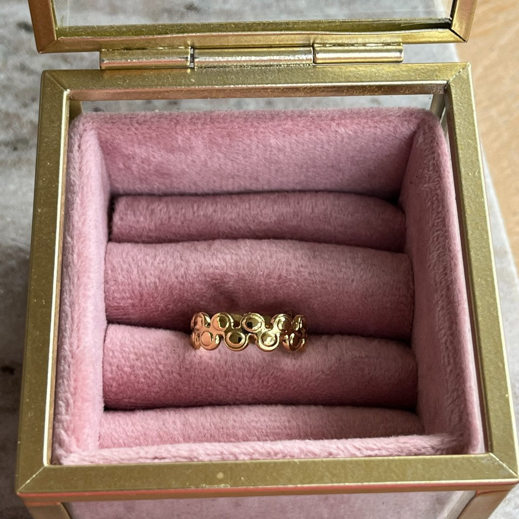 Ring Dione - zilver & goud