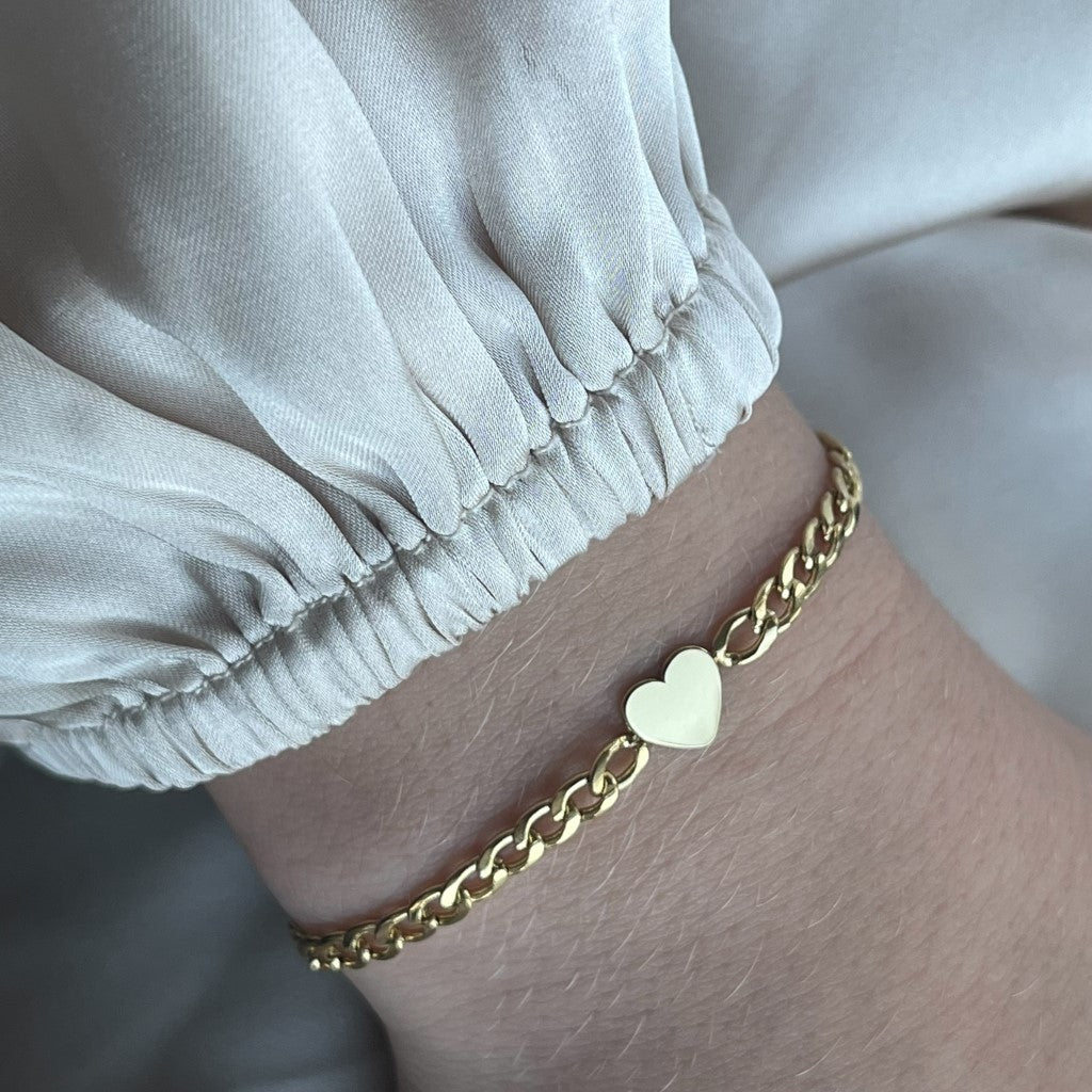 Armband Yfke - zilver & goud