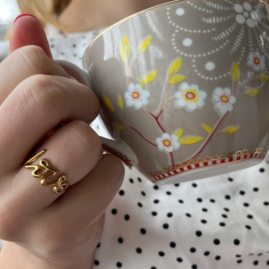 Ring Lara - zilver & goud