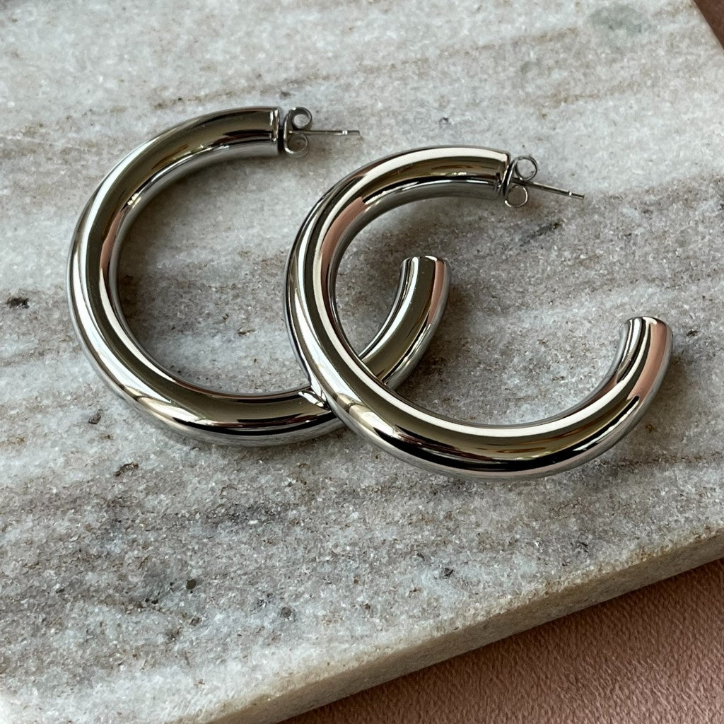 Oorbel Diora - zilver & goud