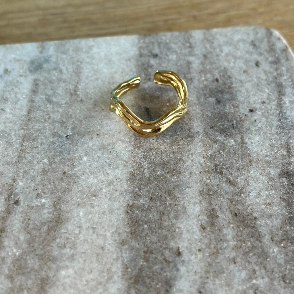 Ring Mira - zilver & goud