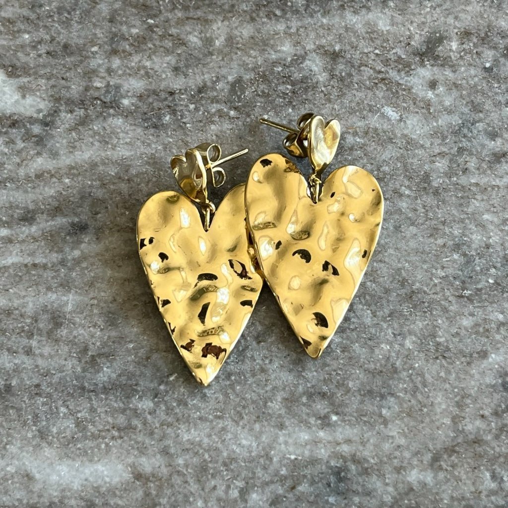 Oorbel Joline - zilver & goud