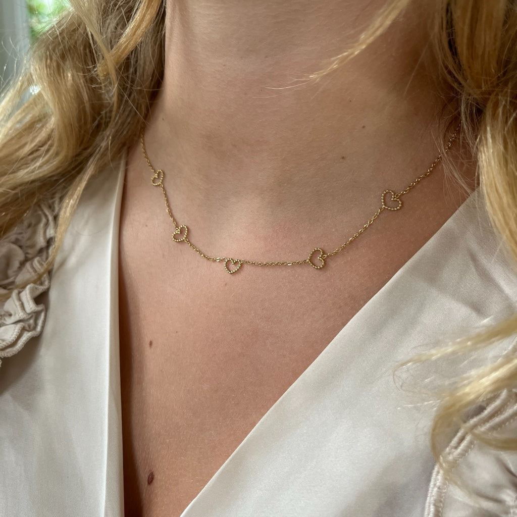 Ketting Flore - goud & zilver