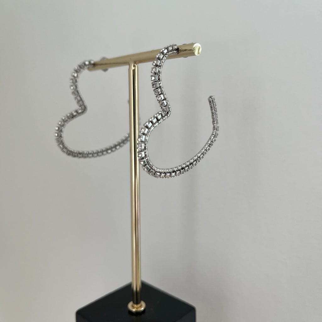 Oorbel Sterre - zilver & goud