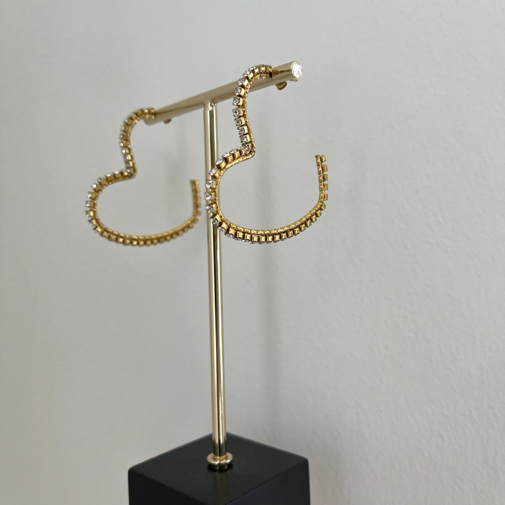 Oorbel Sterre - zilver & goud