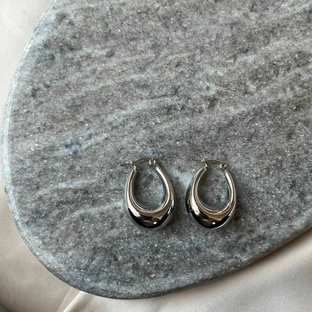 Oorbel Lovie - zilver