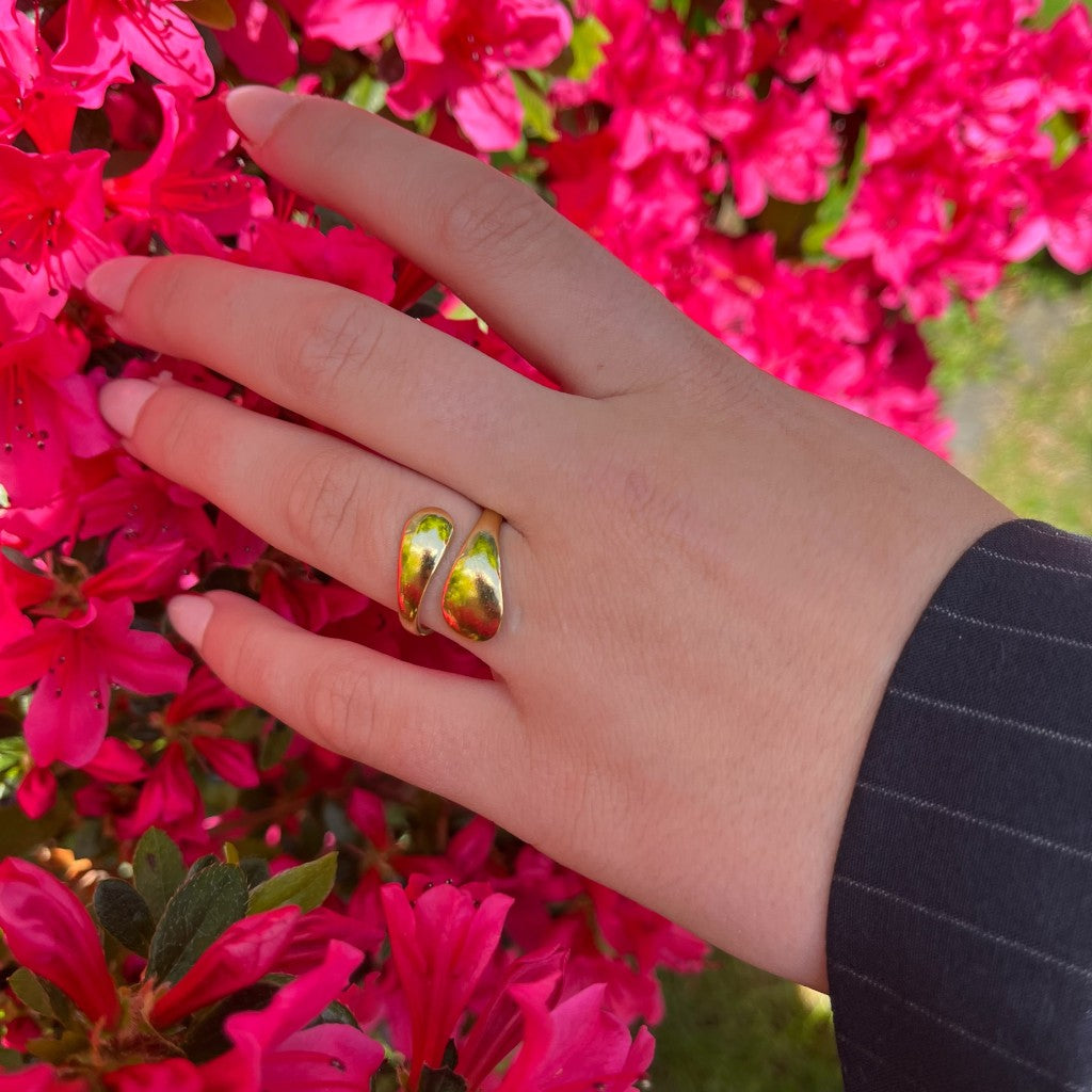 Ring Paris - zilver & goud
