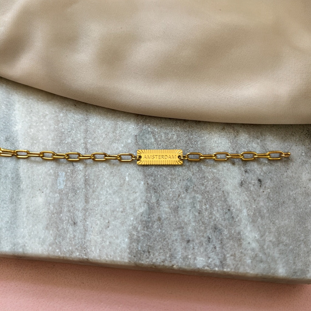 Armband Lonneke - zilver & goud